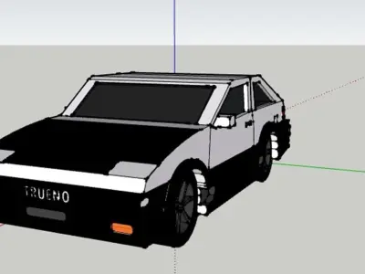 toyota trueno ae 86 Low-poly 3D model