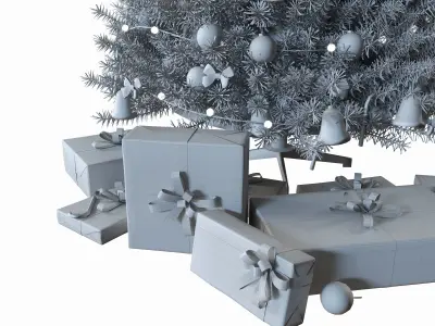  Christmas tree 3D model 3D model