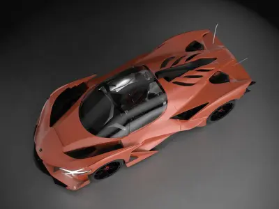  Apollo EVO Super Car 3D model