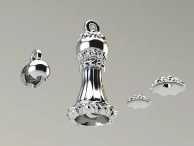 Rosary tassel 3D print model