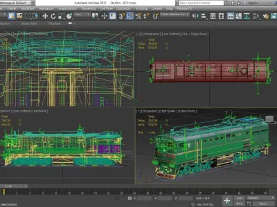 TRAIN - locomotive 3D model