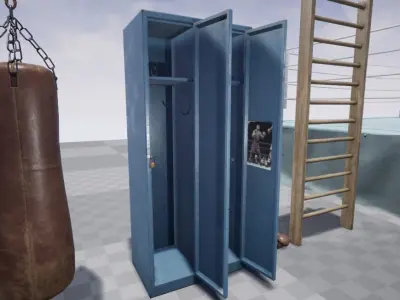 BOX pack props Low-poly 3D model