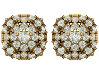 Earring 3D print model 5