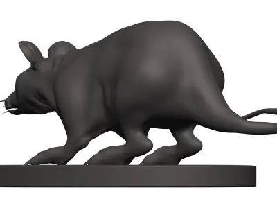 Mouse figurine of kangaroo 3D model