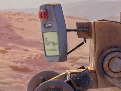 Nokia Robot  Free low-poly 3D model