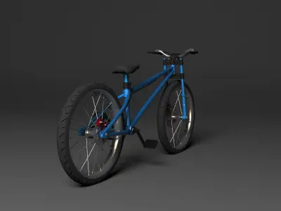BMX Bike Low-poly 3D model