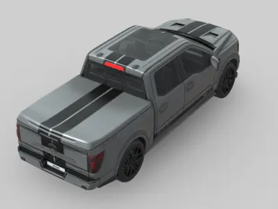 Shelby F-150 Super Snake 2024 Low-poly 3D model