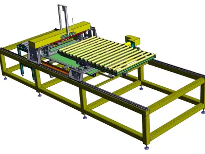 TV film pressing equipment 3D model