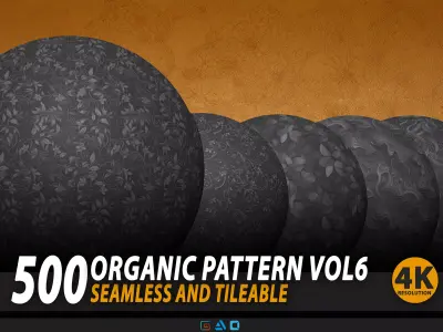 500 Organic Pattern Vol6 - Seamless And Tileable Texture