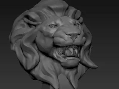 Lion Head  3D model