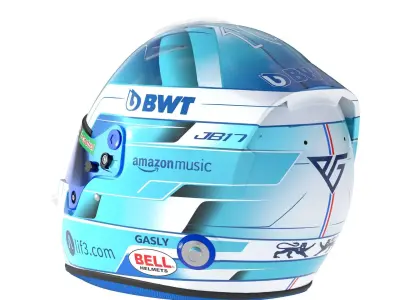 F1 Alpine Helmets 2024 3D model
