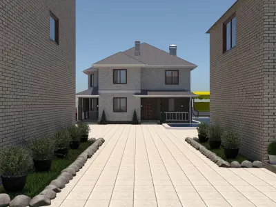 Exterior plus Cottage 3D model