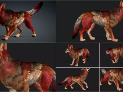 Pack-07 Wolf 3D model