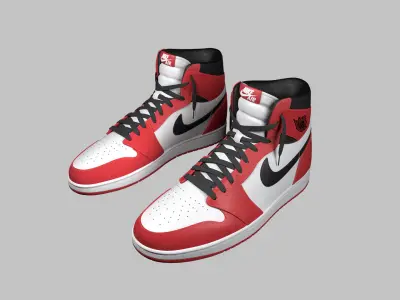 Nike Jordan Red 3D model