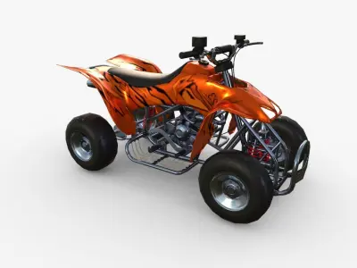 Quad Bike  Low-poly 3D model