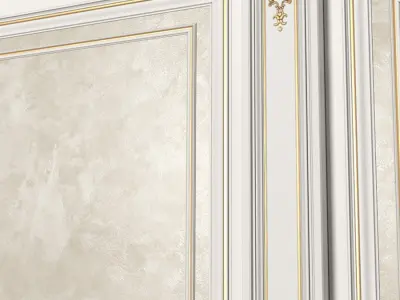 Wall paneling Decorative plaster OTTOCENTO  3D model