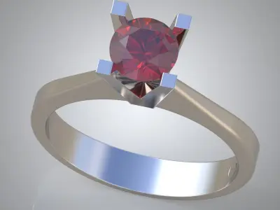 Diamond ring 0347 3D printable model Free 3D print model