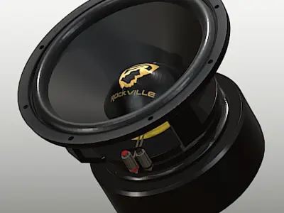 Rockville W15K9D2 Subwoofer - High Poly Free 3D model