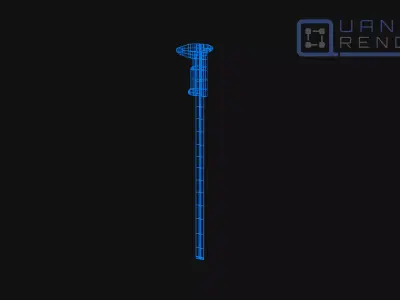 Caliper 001 Low-poly 3D model