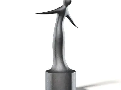 Modern Sculpture 3D Model 3D model