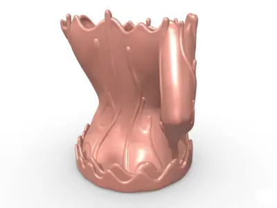 Melted Female Deity Vase  3D model