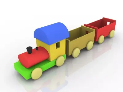 Toy Train 3D model