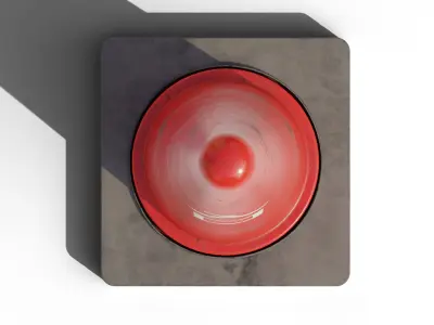 Japanese Realistic Traffic Cone Free low-poly 3D model