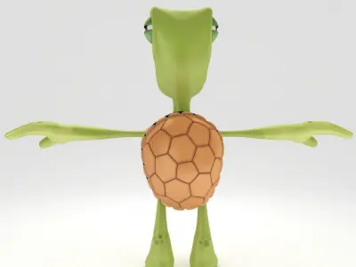 Turtle toon 3d model 3D model