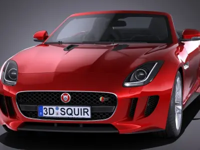 Jaguar F-Type Convertible S 2017 3D model