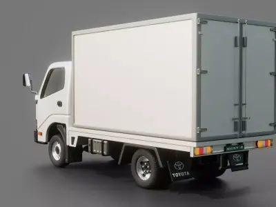 Toyota Dyna 2015 Cargo Truck 3D model