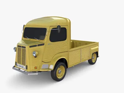 Generic 40s Van Pick Up v3 3D model
