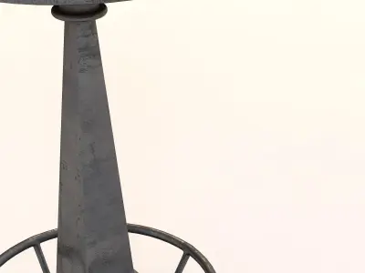 Flint Vintage Bar Stool 3D model