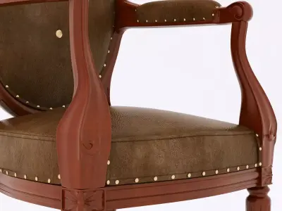 Fauteuil medaillon chair 3D model