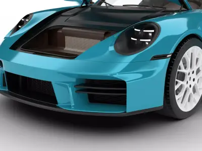 Porsche 911 Carrera T Formosa 2026 HQ 3d model 3D model