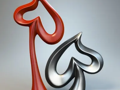 Heart Sculpture P 3D print model