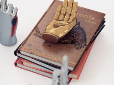 Figurine hand set for Table Top 3D model