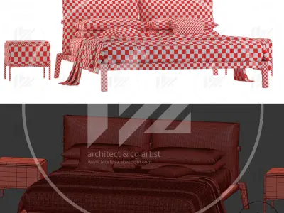 Bonaldo Kriss Bed  3D model