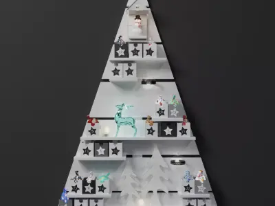 Christmas Decoration Set 3D model 3D model