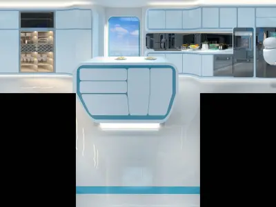 Science Fiction Indoor Home Furnishings 3D model