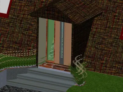 DUPLEX VILLA MANUFACTURED FROM PROFILE STEEL 155 SQUARE METERS 3D model