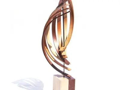 Glenoe The Climb by Jackson Wright Wood Sculpture 3D model