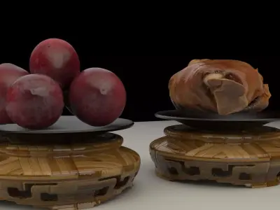 Chinese plum 3D model