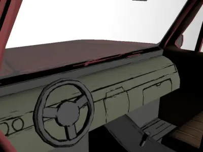 Car Cartoon Model Low-poly 3D model