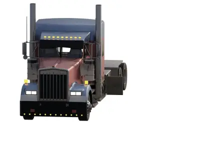 Semi pump-truck 3D model