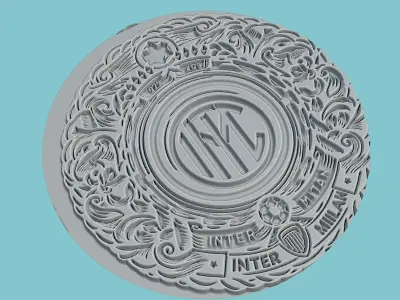 Inter Milan Medallion Football 3D print model