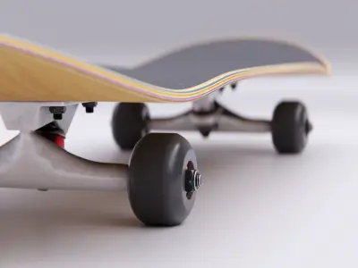 Skateboard - High quality Free 3D model