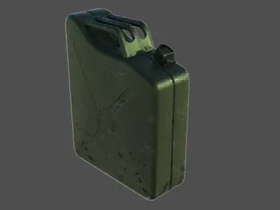 Fuel canister 01 Low-poly 3D model