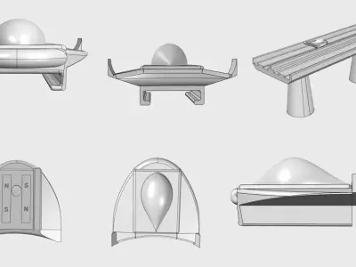 maglev car 3D print model