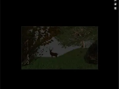 Stylized Volumetric Scene in Blender with Deer 3D model