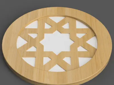 geometric coaster - table top - keychain- wall art 3D stl 2 3D print model
